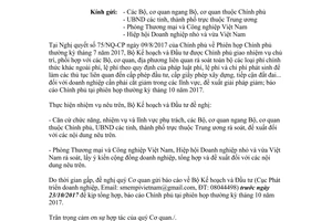 Công văn 8315/BKHĐT-PTDN 2017 chi phí chính thức phí lệ phí chi phí phát sinh doanh nghiệp