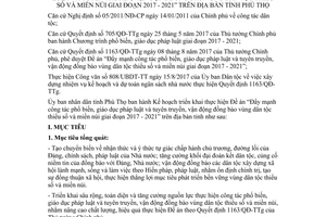 Kế hoạch 4523/KH-UBND 2017 phổ biến giáo dục pháp luật đồng bào dân tộc thiểu số Phú Thọ