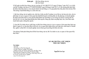 Công văn 11115/VPCP-CN 2017 thí điểm vận chuyển hành khách bằng xe ô tô phát triển du lịch