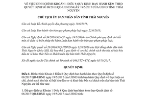 Quyết định 3133/QĐ-UBND 2017 cơ chế chính sách thu hút xã hội hóa khai thác bến xe Thái Nguyên