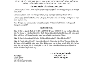 Quyết định 72/2017/QĐ-UBND bãi bỏ 03/2016/QĐ-UBND tổ chức hội thảo hội nghị An Giang