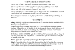 Quyết định 71/2017/QĐ-UBND bãi bỏ văn bản đấu giá tài sản do Ủy ban tỉnh ban hành An Giang