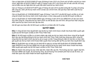 Quyết định 2447/QĐ-UBND 2017 công bố thủ tục hành chính Sở Kế hoạch Đầu tư Thừa Thiên Huế