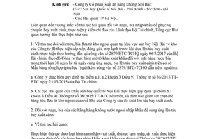 Công văn 7004/TCHQ-GSQL 2017 thủ tục hải quan đối với rượu bia đưa từ nước ngoài để cung ứng