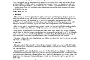 Kế hoạch 215/KH-UBND 2017 Thí điểm quản lý cửa hàng kinh doanh trái cây các quận nội thành Hà Nội