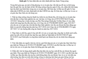 Công văn 5031/BGDĐT-KHTC 2017 kiểm tra xử lý dứt điểm tình trạng lạm thu trong cơ sở giáo dục