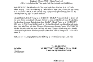 Công văn 3544/BKHCN-ĐTG 2017 giải đáp Thông tư 23/2015/TT-BKHCN