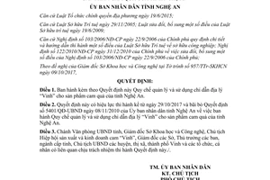 Quyết định 65/2017/QĐ-UBND quản lý sử dụng chỉ dẫn địa lý Vinh cho sản phẩm cam quả Nghệ An