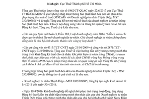 Công văn 4958/TCT-KK 2017 không nhập được thông báo phát hành hóa đơn chưa khôi phục mã số thuế
