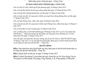 Quyết định 28/2017/QĐ-UBND Quy định quản lý nhà bè kinh doanh dịch vụ ăn uống Vũng Tàu