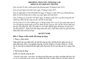 Nghị quyết 30/2017/NQ-HĐND quy định mức chi chế độ công tác phí chế độ chi hội nghị Đắk Lắk