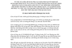 Quyết định 69/2017/QĐ-UBND sửa đổi Phụ lục kèm theo Quyết định 68/2016/QĐ-UBND Quảng Ngãi