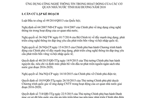 Kế hoạch 2929/KH-UBND 2017 ứng dụng công nghệ thông tin hoạt động cơ quan nhà nước Hải Dương