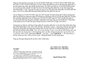 Công văn 7183/TCHQ-TXNK 2017 phân loại mặt hàng khai báo Thực phẩm bảo vệ sức khỏe dạng lỏng