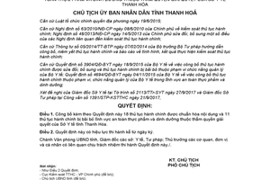 Quyết định 3870/QĐ-UBND 2017 công bố thủ tục hành chính an toàn thực phẩm Sở Y tế Thanh Hóa