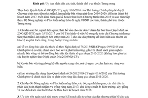 Công văn 9303/BNN-TCLN 2017 thực hiện Chương trình mục tiêu phát triển Lâm nghiệp bền vững