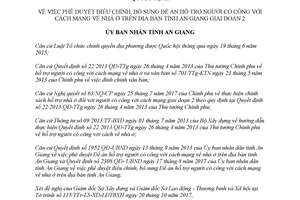 Quyết định 3371/QĐ-UBND 2017 đề án hỗ trợ người có công với cách mạng về nhà ở An Giang