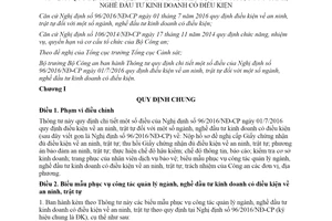 Thông tư 42/2017/TT-BCA hướng dẫn Nghị định 96/2016/NĐ-CP ngành nghề kinh doanh có điều kiện