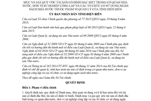 Quyết định 29/2017/QĐ-UBND thời gian sử dụng tỷ lệ hao mòn tài sản cố định đặc thù Điện Biên