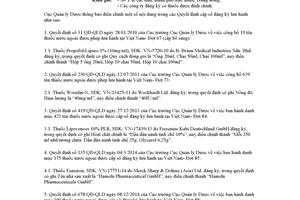 Công văn 17868/QLD-ĐK 2017 đính chính Quyết định cấp số đăng ký thuốc nước ngoài