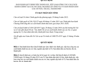 Quyết định 2642/QĐ-UBND 2017 đánh giá xếp loại công tác cải cách hành chính Huế
