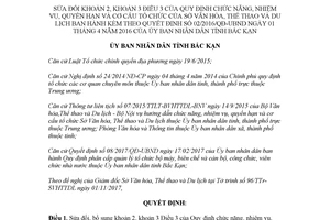 Quyết định 33/2017/QĐ-UBND sửa đổi Quyết định 02/2016/QĐ-UBND Bắc Kạn