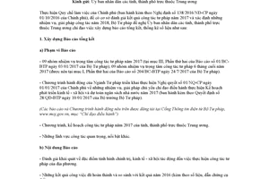 Công văn 5007/BTP-VP 2017 báo cáo kết quả công tác tư pháp