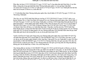 Công văn 8677/BKHĐT-KTĐPLT 2017 khó khăn khi thực hiện Chương trình giảm nghèo tại Điện Biên