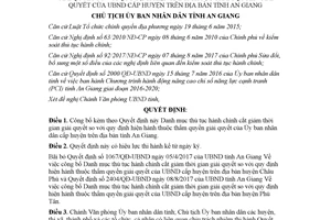 Quyết định 3405/QĐ-UBND 2017 công bố thủ tục cắt giảm thời gian giải quyết ủy ban huyện An Giang