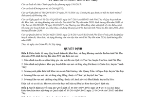 Quyết định 26/2017/QĐ-UBND điều chỉnh Quy hoạch thăm dò khai thác khoáng sản Phú Thọ