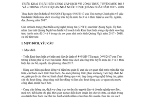 Kế hoạch 6790/KH-UBND 2017 thực hiện cung cấp dịch vụ công trực tuyến mức độ 3 và 4 Quảng Ngãi