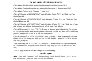 Quyết định 28/2017/QĐ-UBND Bảng giá đất 5 năm Quảng Trị