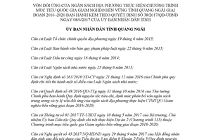 Quyết định 75/2017/QĐ-UBND vốn đối ứng ngân sách thực hiện Chương trình Giảm nghèo Quảng Ngãi