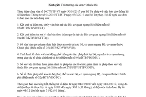 Công văn 4847/LĐTBXH-PC 2017 báo cáo thống kê theo Thông tư 04/2016/TT-BTP