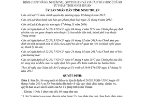 Quyết định 111/2017/QĐ-UBND sửa đổi Quyết định 24/2015/QĐ-UBND Ninh Thuận