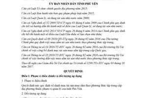 Quyết định 50/2017/QĐ-UBND danh mục tài sản mua sắm theo phương thức tập trung Phú Yên