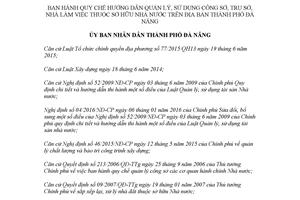 Quyết định 5861/QĐ-UBND 2017 Quy chế hướng dẫn về quản lý sử dụng công sở trụ sở Đà Nẵng