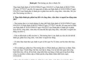 Công văn 4978/LĐTBXH-TCCB 2017 hướng dẫn đánh giá phân loại công chức viên chức người lao động