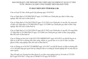 Quyết định 32/2017/QĐ-UBND phối hợp thực hiện quản lý nhà nước khu công nghiệp Đắk Lắk