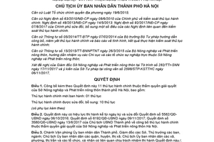 Quyết định 8724/QĐ-UBND 2017 thủ tục hành chính Sở Nông nghiệp Phát triển nông thôn Hà Nội