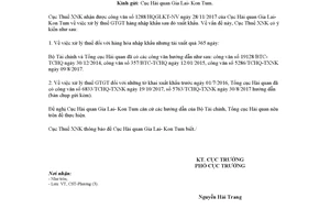 Công văn 5474/TXNK-CST 2017 quy định hoàn thuế giá trị gia tăng hàng nhập khẩu sau đó xuất khẩu