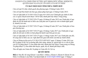 Quyết định 103/2017/QĐ-UBND sửa đổi Quyết định 16/2015/QĐ-UBND Huế