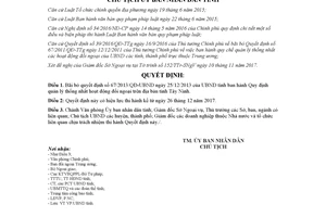Quyết định 44/2017/QĐ-UBND bãi bỏ quyết định 67/2013/QĐ-UBND Tây Ninh