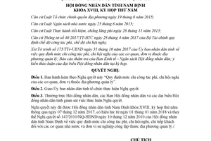 Nghị quyết 74/2017/NQ-HĐND mức chi công tác phí chi hội nghị của cơ quan Nam Định