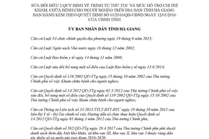 Quyết định 20/2017/QĐ-UBND sửa đổi Quyết định 01/2016/QĐ-UBND Hà Giang