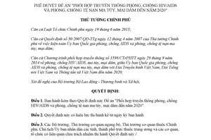 Quyết định 2140/QĐ-TTg 2017 phê duyệt Đề án Phối hợp truyền thông phòng chống HIV/AIDS