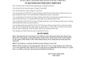 Quyết định 105/2017/QĐ-UBND tiêu chuẩn Trưởng Phó Trưởng phòng thuộc Thanh tra tỉnh Huế