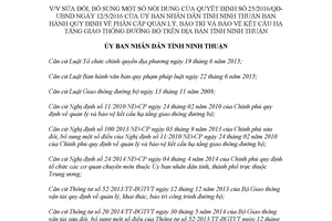 Quyết định 140/2017/QĐ-UBND sửa đổi Quyết định 25/2016/QĐ-UBND Ninh Thuận