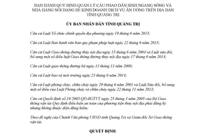 Quyết định 38/2017/QĐ-UBND Quy định quản lý cầu phao dân sinh ngang sông Quảng Trị