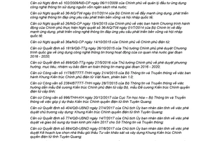 Quyết định 464/QĐ-UBND 2017 phê duyệt Kiến trúc Chính quyền điện tử phiên bản 1.0 Tuyên Quang